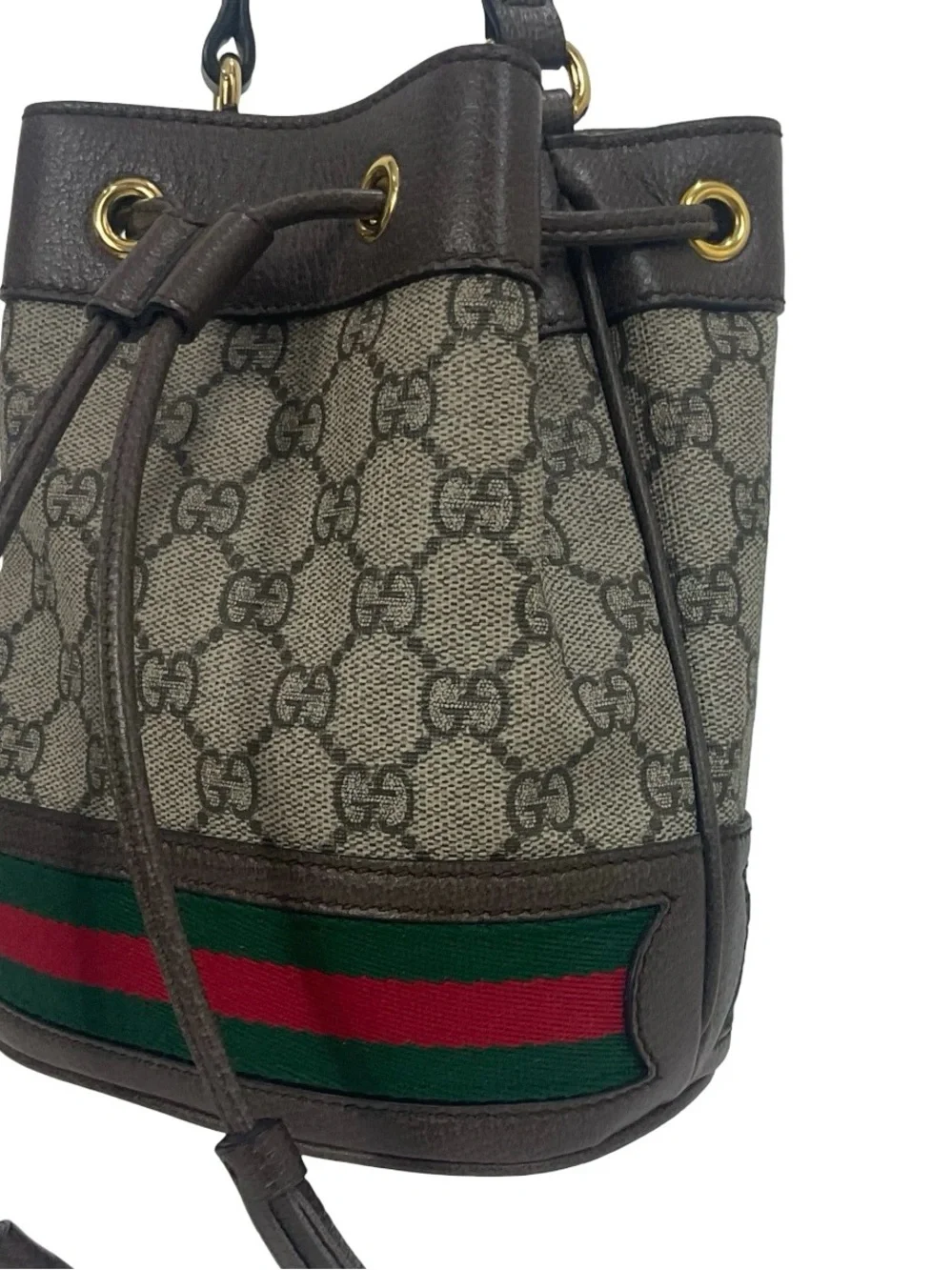 Gucci Mini Ophidia GG Supreme Bucket Bag - Picture 14 of 16